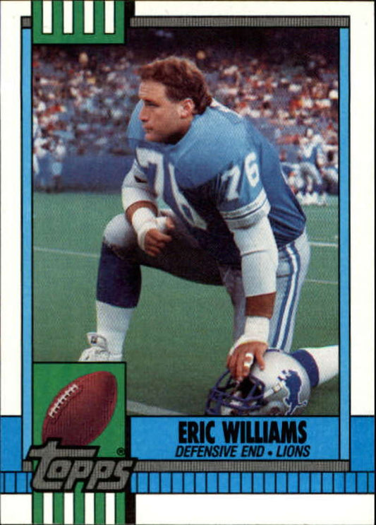 1990 Topps Football #357 Eric Williams  RC Rookie Detroit Lions  Image 1
