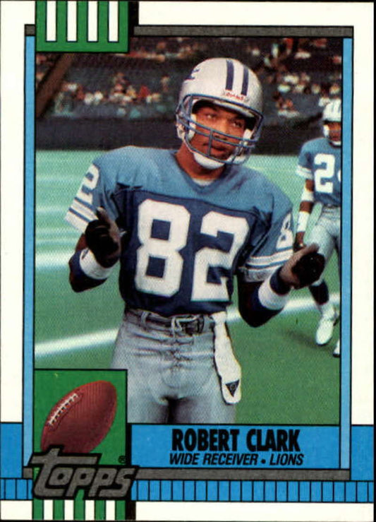 1990 Topps Football #358 Robert Clark  RC Rookie Detroit Lions  Image 1