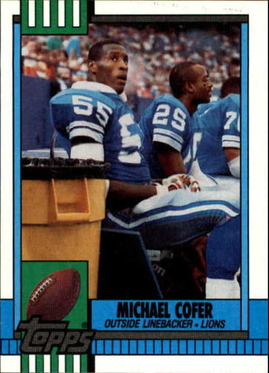 1990 Topps Football #362 Michael Cofer  Detroit Lions  Image 1