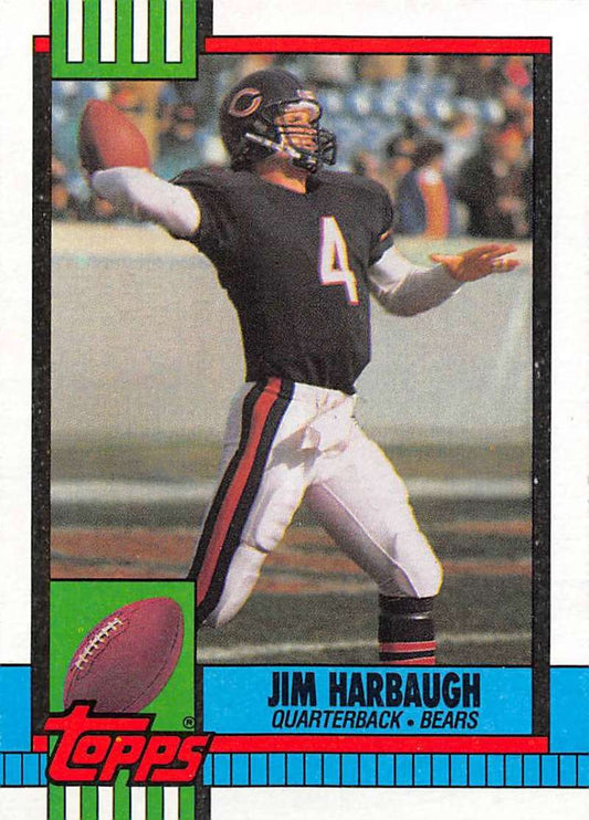 1990 Topps Football #366 Jim Harbaugh  Chicago Bears  Image 1
