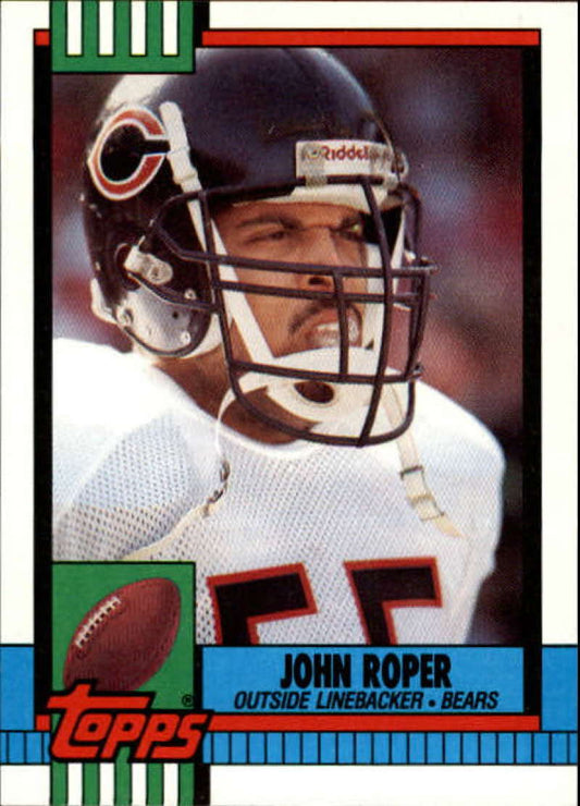 1990 Topps Football #369 John Roper  Chicago Bears  Image 1