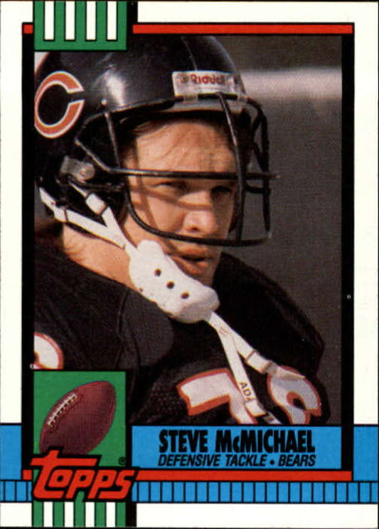 1990 Topps Football #370 Steve McMichael  Chicago Bears  Image 1