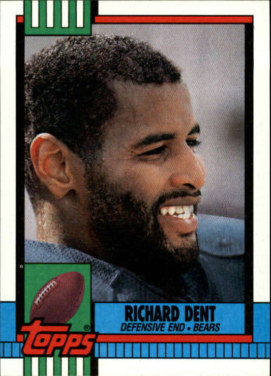 1990 Topps Football #376 Richard Dent  Chicago Bears  Image 1