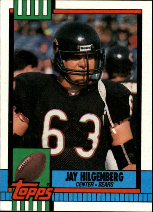 1990 Topps Football #378 Jay Hilgenberg  Chicago Bears  Image 1