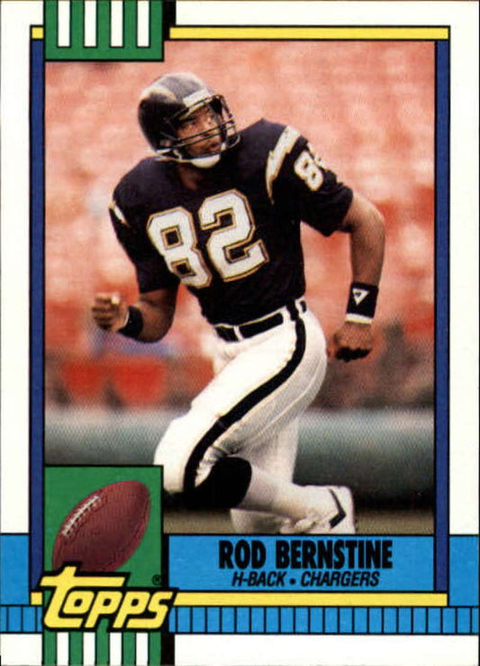 1990 Topps Football #382 Rod Bernstine  San Diego Chargers  Image 1