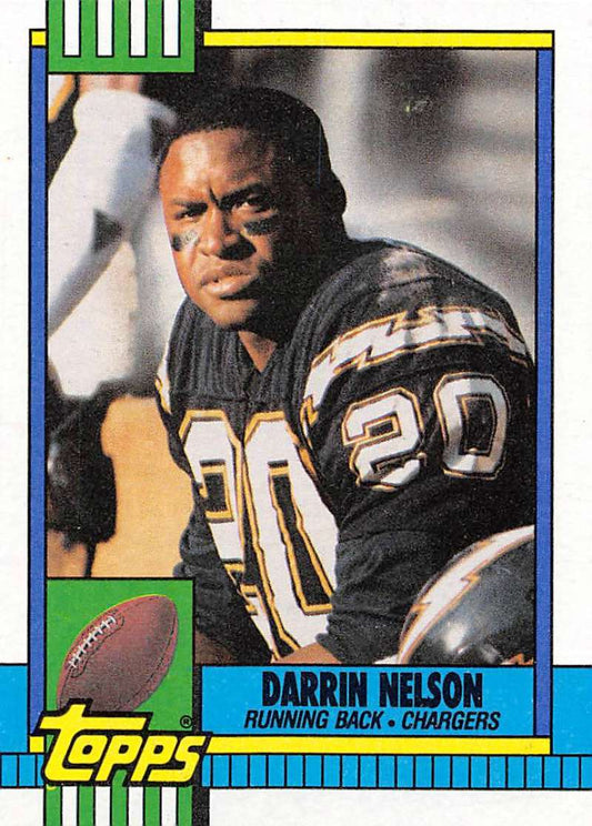 1990 Topps Football #385 Darrin Nelson  San Diego Chargers  Image 1