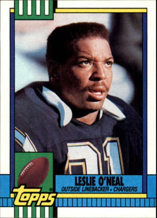 1990 Topps Football #386 Leslie O'Neal  San Diego Chargers  Image 1