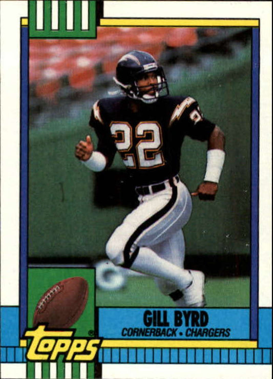 1990 Topps Football #391 Gill Byrd  San Diego Chargers  Image 1