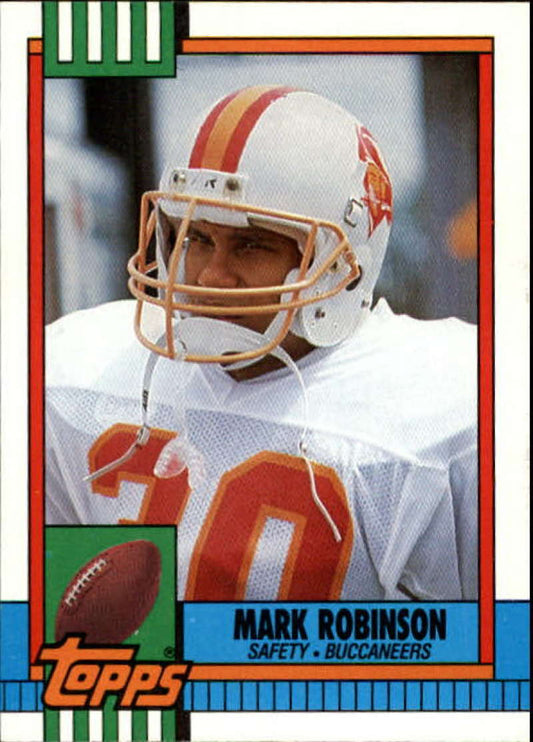 1990 Topps Football #402 Mark Robinson  Tampa Bay Buccaneers  Image 1