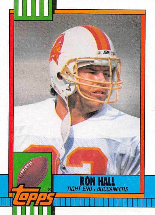 1990 Topps Football #404 Ron Hall  Tampa Bay Buccaneers  Image 1