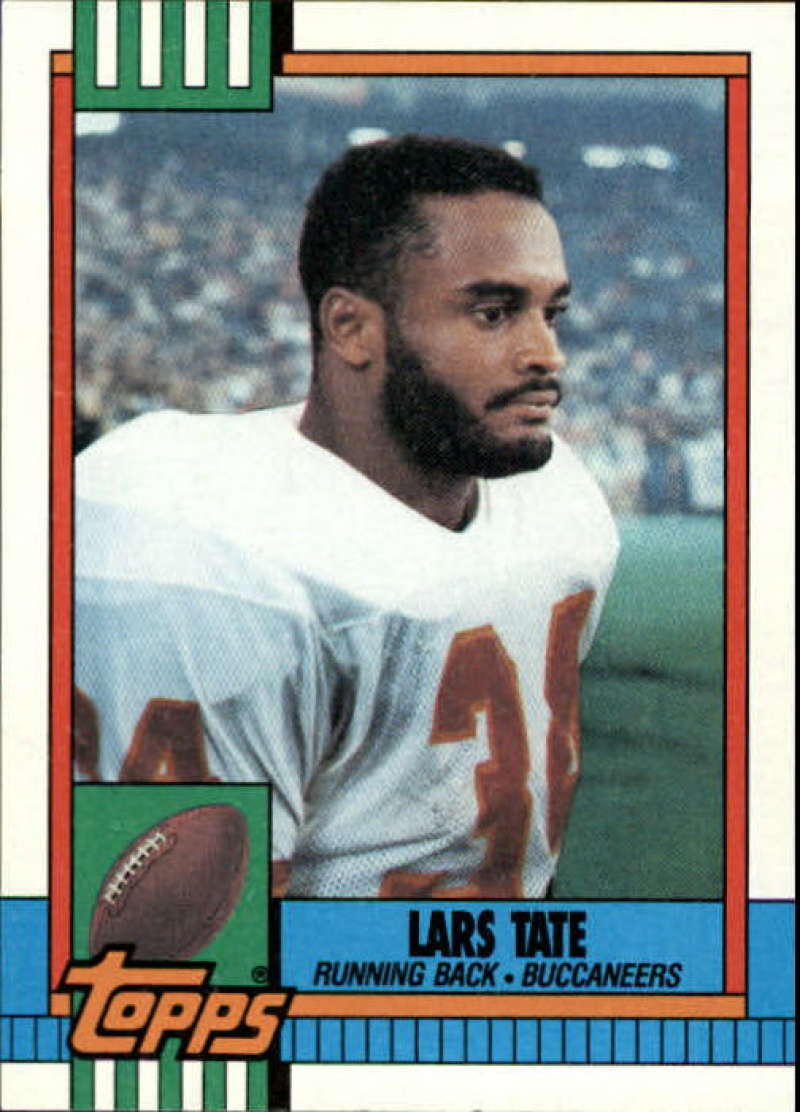 1990 Topps Football #409 Lars Tate Tampa Bay Buccaneers Image 1