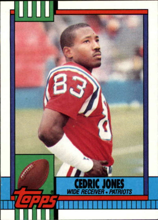 1990 Topps Football #424 Cedric Jones  New England Patriots  Image 1