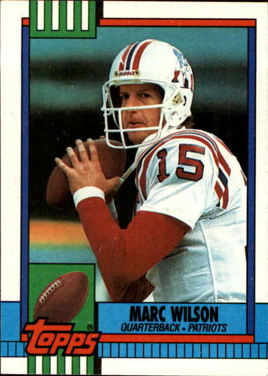 1990 Topps Football #426 Marc Wilson  New England Patriots  Image 1