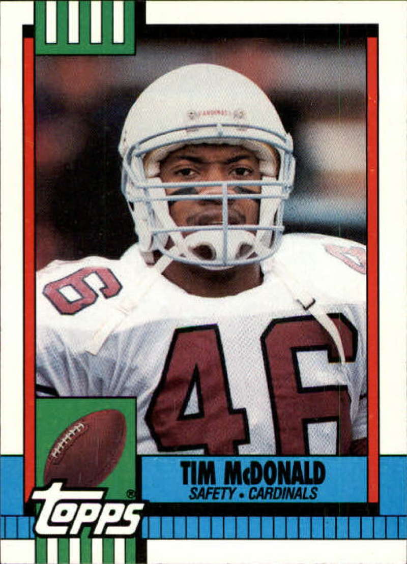 1990 Topps Football #435 Tim McDonald Phoenix Cardinals Image 1