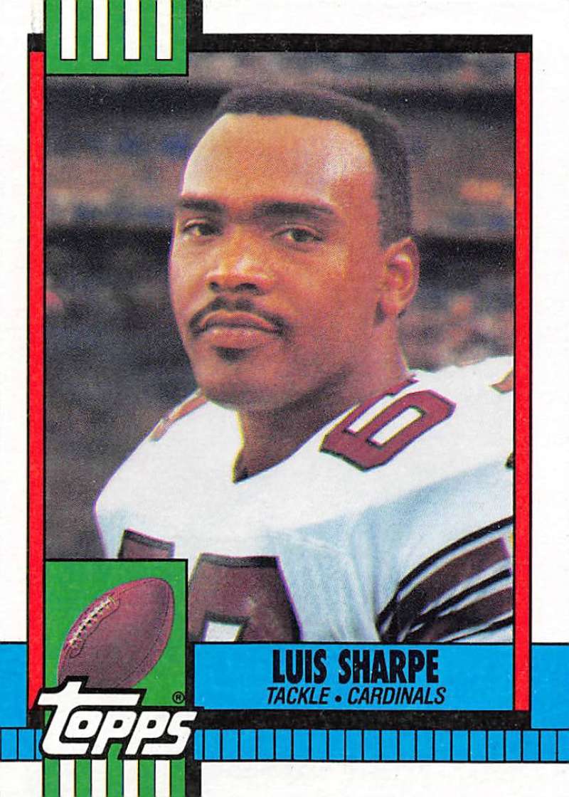 1990 Topps Football #437 Luis Sharpe Phoenix Cardinals Image 1