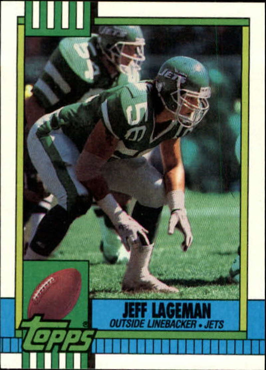 1990 Topps Football #449 Jeff Lageman  New York Jets  Image 1