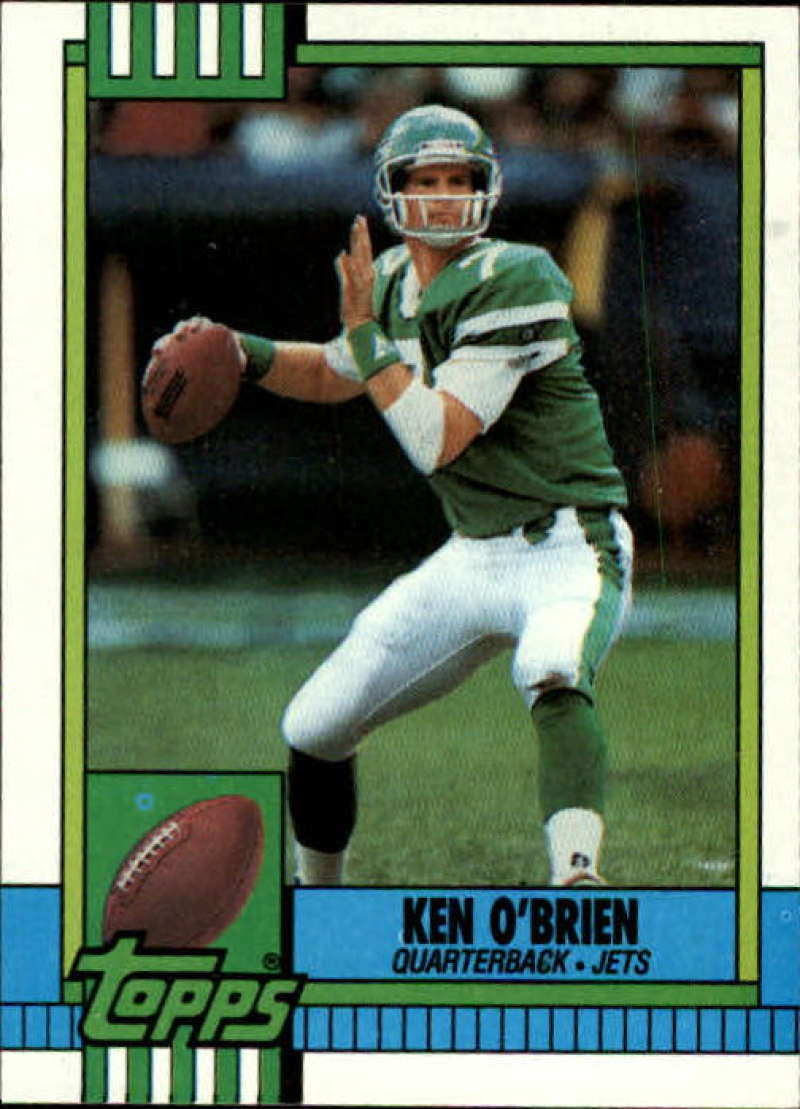 1990 Topps Football #453 Ken O'Brien New York Jets Image 1