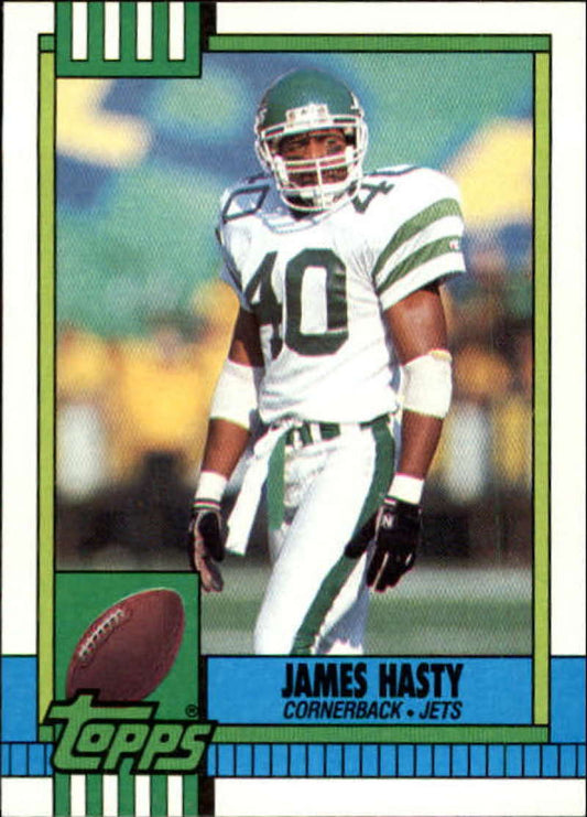 1990 Topps Football #457 James Hasty  New York Jets  Image 1