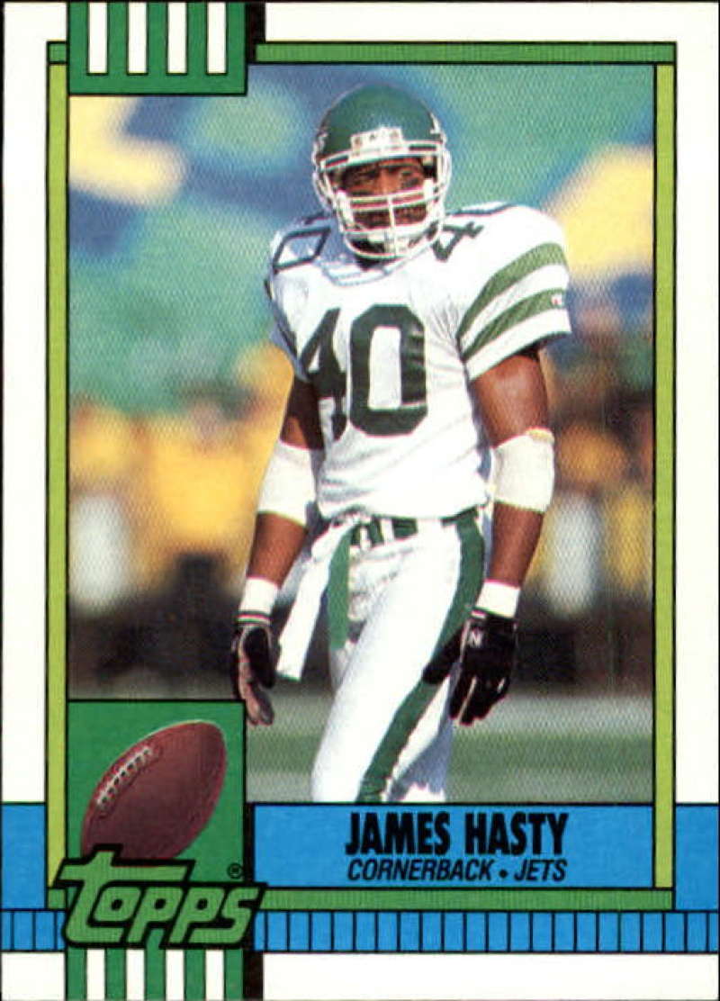 1990 Topps Football #457 James Hasty New York Jets Image 1