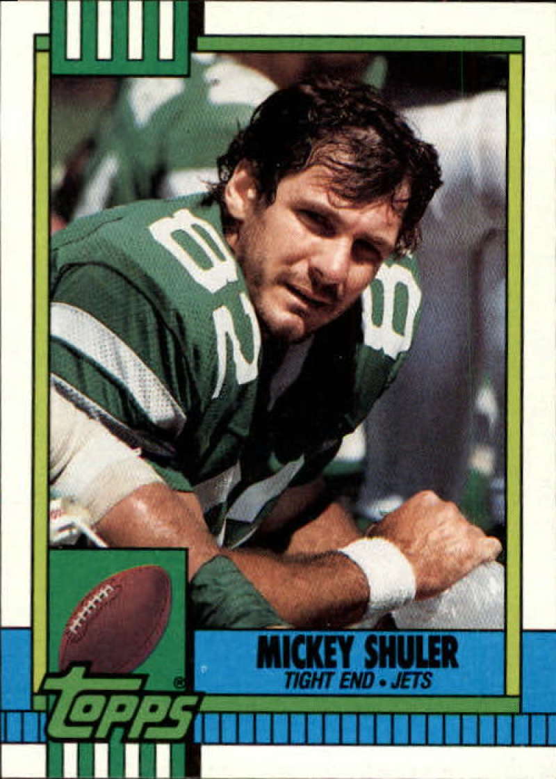 1990 Topps Football #460 Mickey Shuler New York Jets Image 1