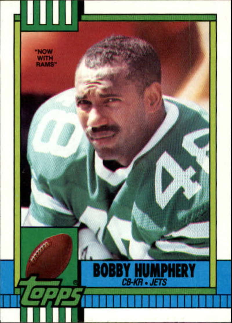 1990 Topps Football #461 Bobby Humphrey Los Angeles Rams Image 1