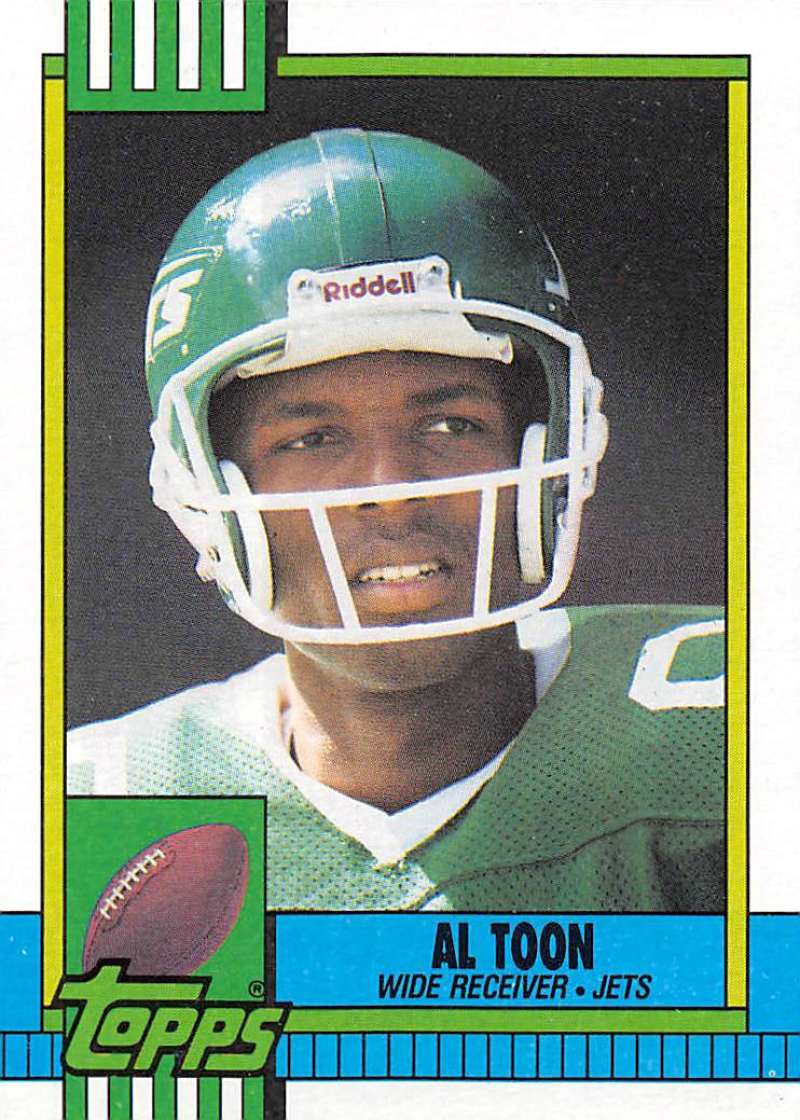 1990 Topps Football #463 Al Toon New York Jets Image 1