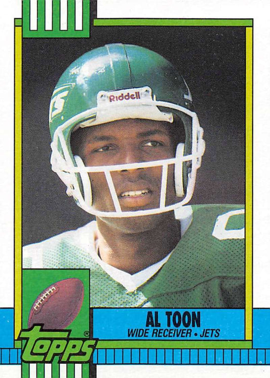 1990 Topps Football #463 Al Toon  New York Jets  Image 1