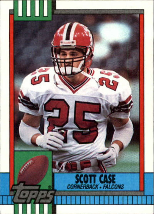 1990 Topps Football #466 Scott Case  Atlanta Falcons  Image 1