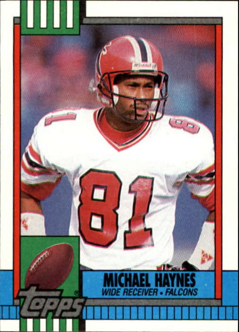 1990 Topps Football #471 Michael Haynes RC Rookie Atlanta Falcons Image 1