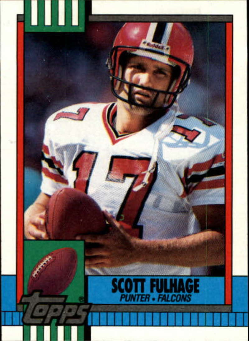 1990 Topps Football #477 Scott Fulhage Atlanta Falcons Image 1