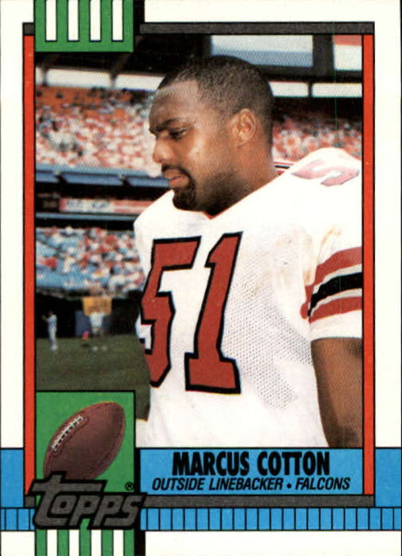 1990 Topps Football #480 Marcus Cotton Atlanta Falcons Image 1