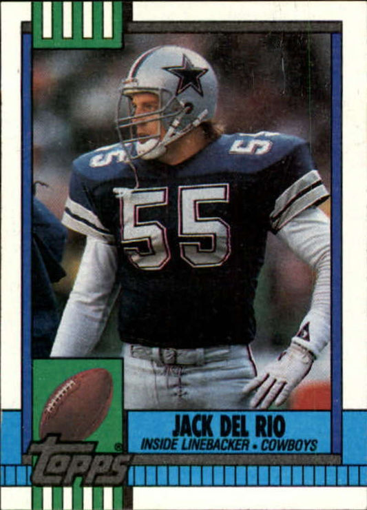 1990 Topps Football #488 Jack Del Rio  Dallas Cowboys  Image 1