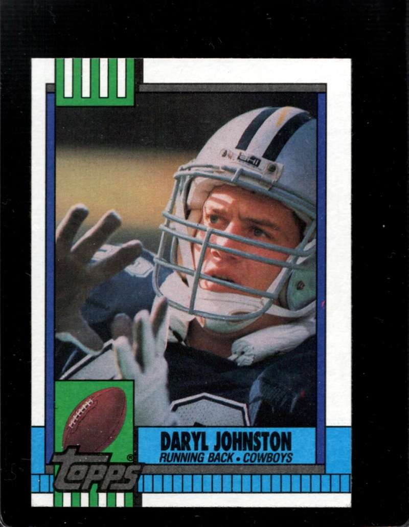 1990 Topps Football #489 Daryl Johnston RC Rookie Dallas Cowboys Image 1