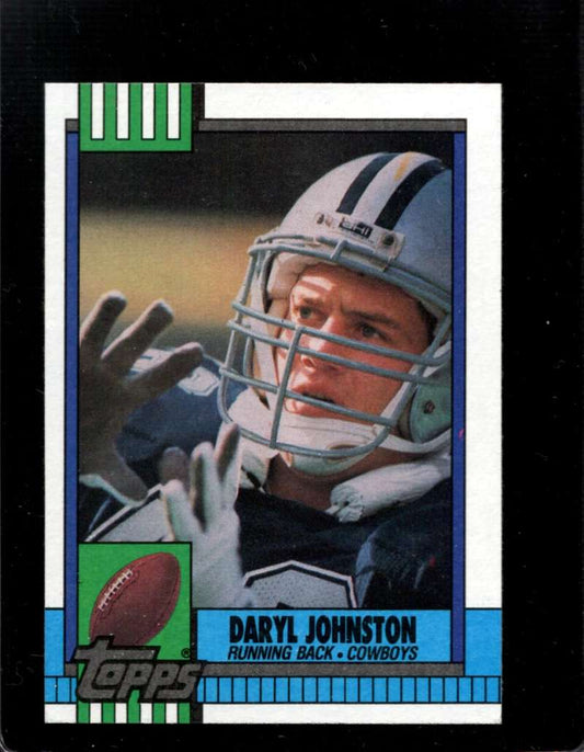 1990 Topps Football #489 Daryl Johnston  RC Rookie Dallas Cowboys  Image 1