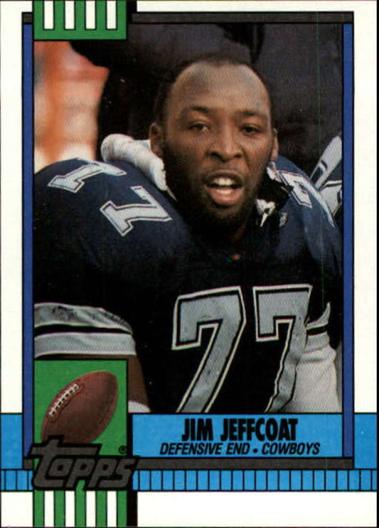 1990 Topps Football #491 Jim Jeffcoat  Dallas Cowboys  Image 1