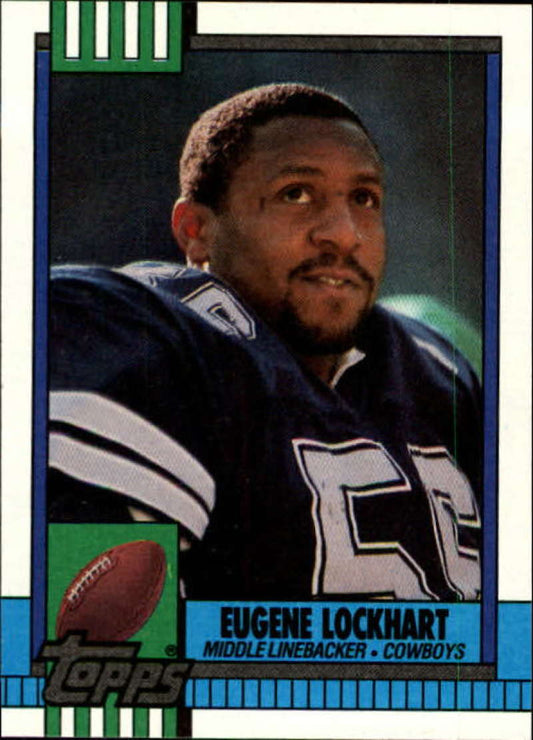 1990 Topps Football #493 Eugene Lockhart  Dallas Cowboys  Image 1