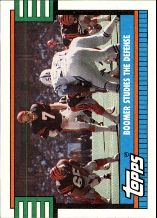 1990 Topps Football #502 Boomer Esiason TL  Cincinnati Bengals  Image 1