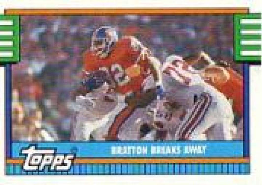 1990 Topps Football #504 Melvin Bratton TL  Denver Broncos  Image 1