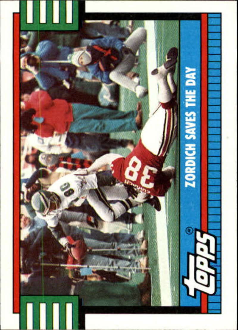 1990 Topps Football #507 Michael Zordich TL Phoenix Cardinals Image 1