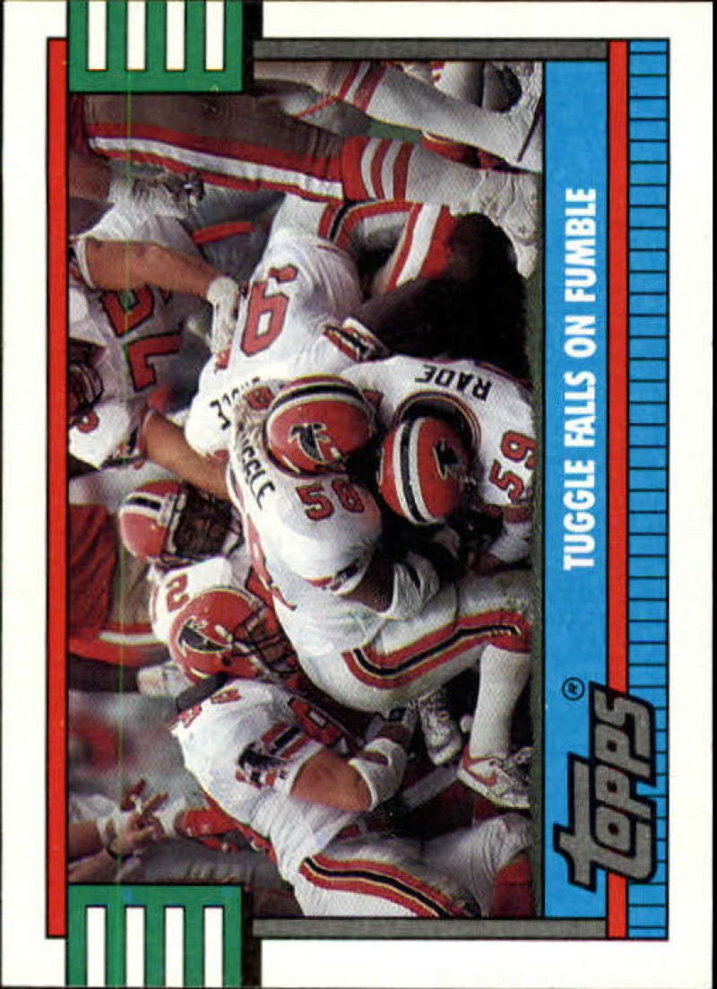1990 Topps Football #514 Jessie Tuggle TL Atlanta Falcons Image 1