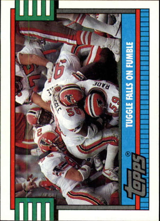 1990 Topps Football #514 Jessie Tuggle TL  Atlanta Falcons  Image 1