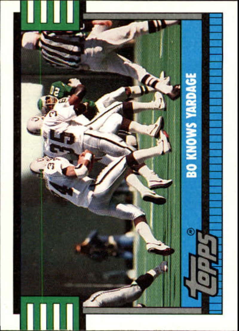 1990 Topps Football #522 Bo Jackson TL Los Angeles Raiders Image 1