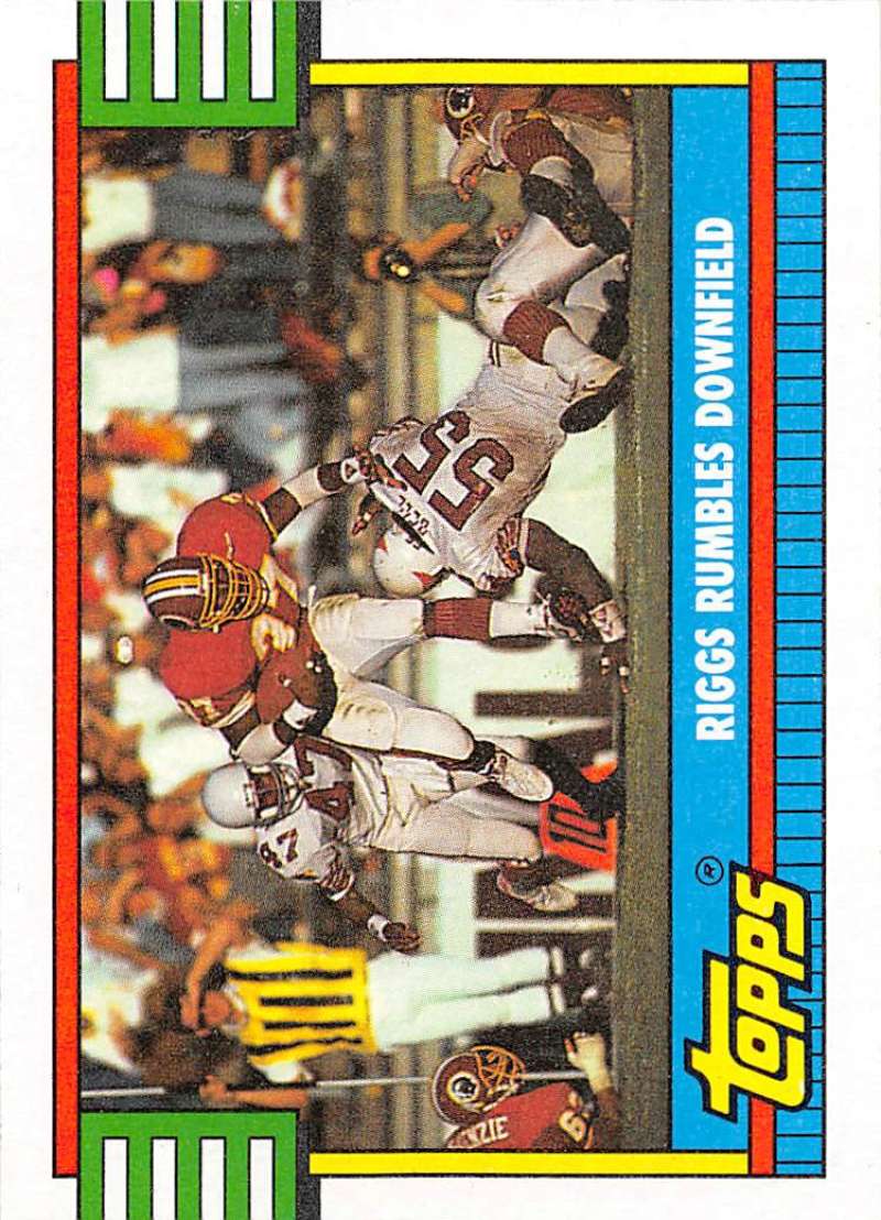 1990 Topps Football #524 Gerald Riggs TL Washington Redskins Image 1
