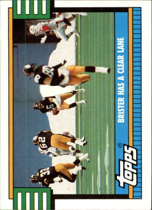 1990 Topps Football #527 Bubby Brister TL  Pittsburgh Steelers  Image 1