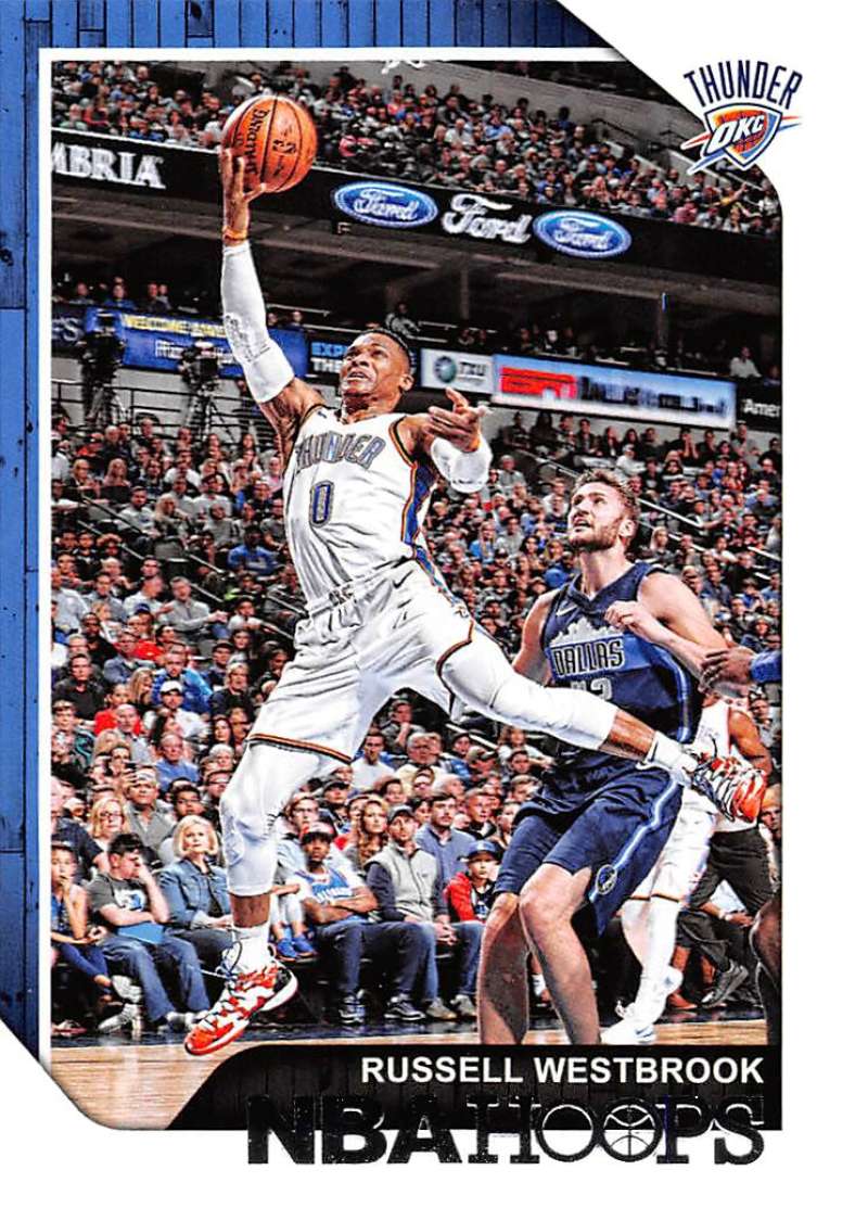 2018-19 Panini Hoops #30 Russell Westbrook Oklahoma City Thunder V89666 Image 1