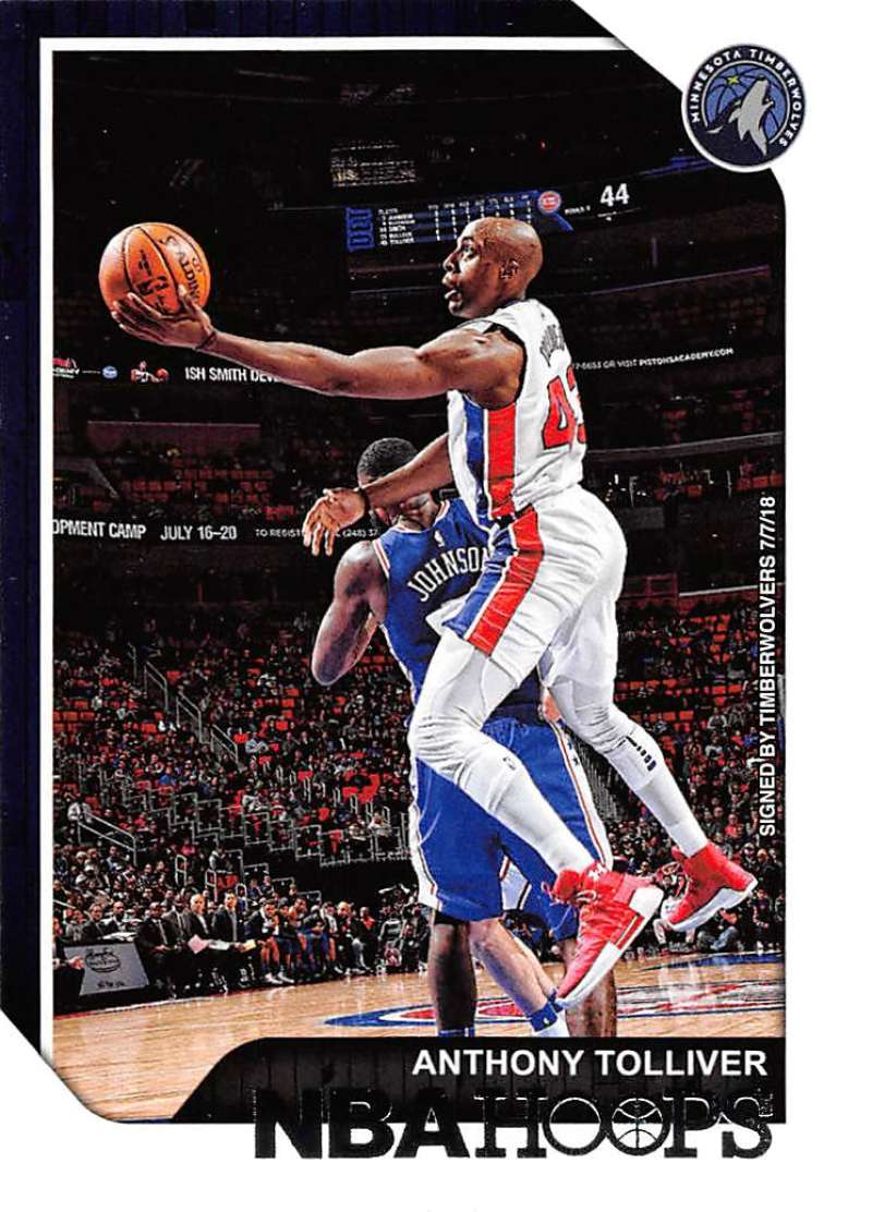 2018-19 Panini Hoops #104 Anthony Tolliver Minnesota Timberwolves V89712 Image 1