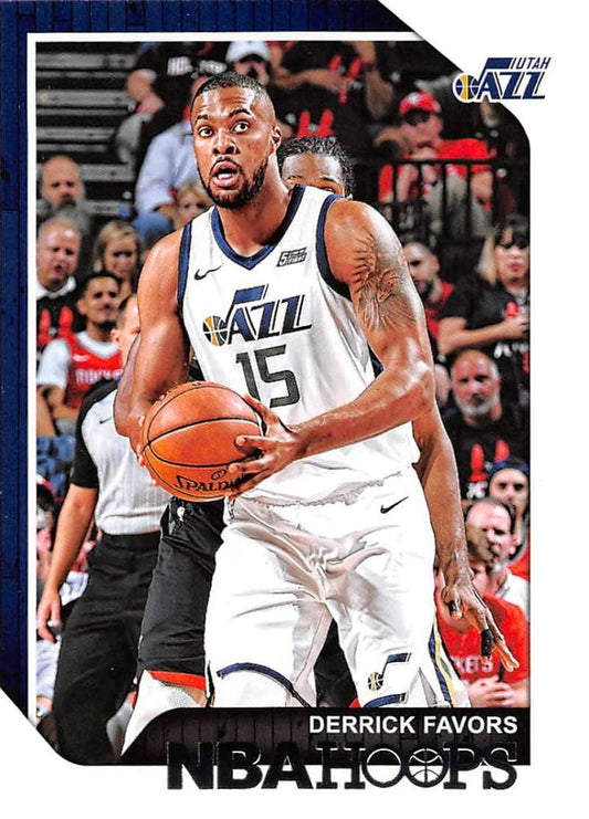 2018-19 Panini Hoops #120 Derrick Favors  Utah Jazz  V89723 Image 1