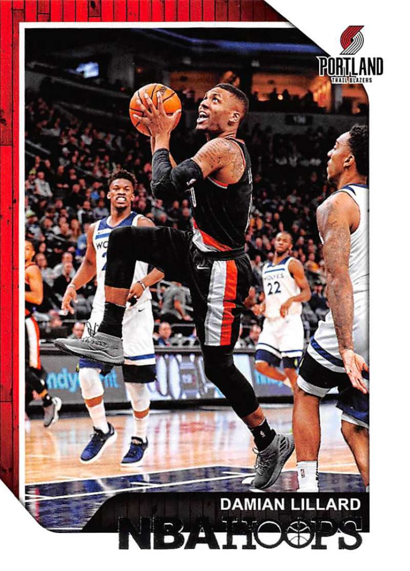 2018-19 Panini Hoops #168 Damian Lillard Portland Trail Blazers V89756 Image 1