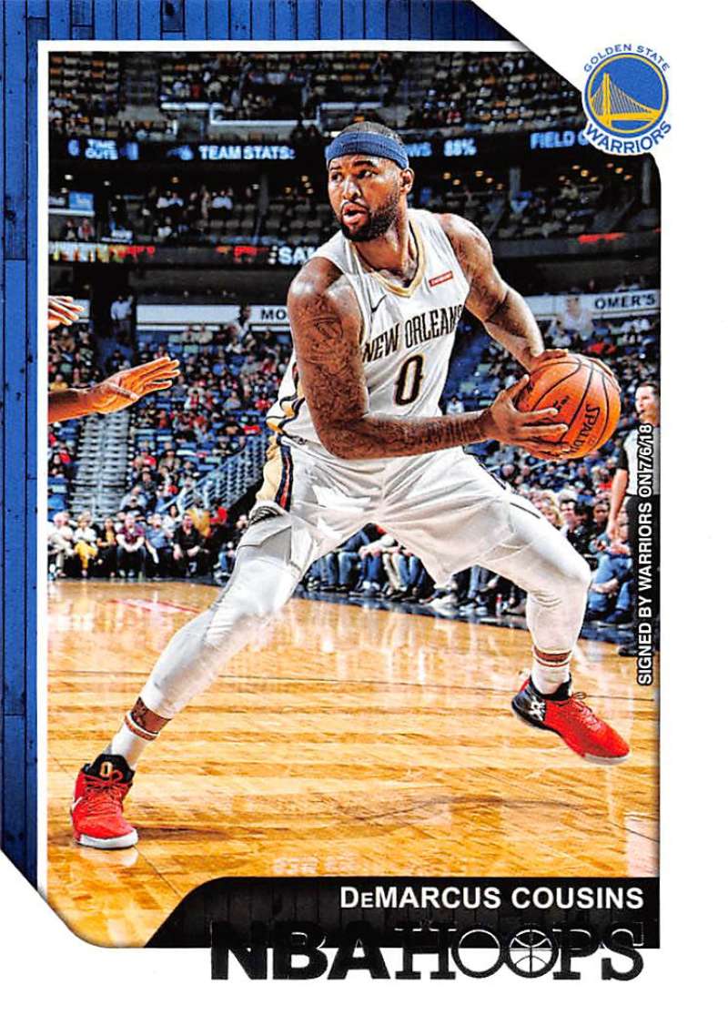 2018-19 Panini Hoops #171 DeMarcus Cousins Golden State Warriors V89758 Image 1