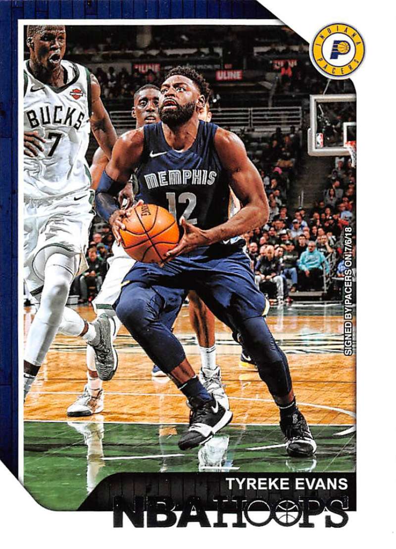 2018-19 Panini Hoops #173 Tyreke Evans Indiana Pacers V89760 Image 1